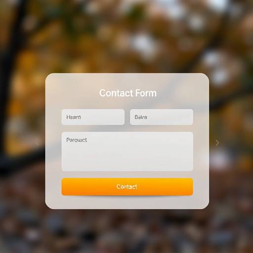 Contact form screenshot